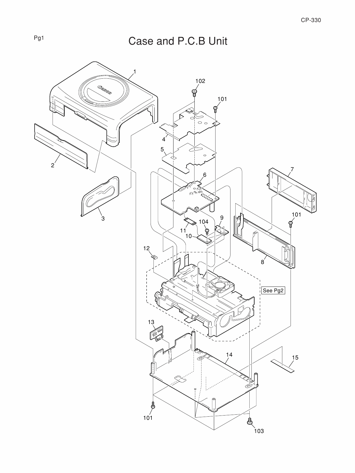 Canon SELPHY CP330 Parts Catalog Manual-3